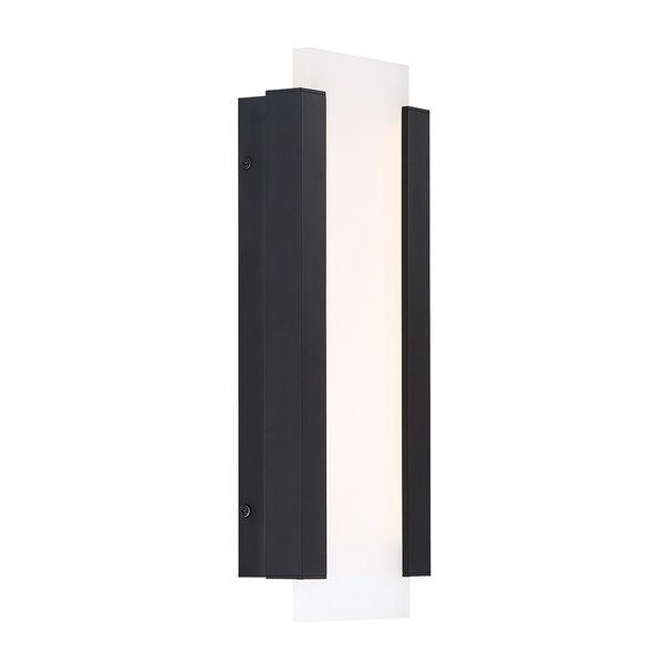 Dweled Fiction 14in LED Indoor and Outdoor Wall Light 3000K in Black WS-W119